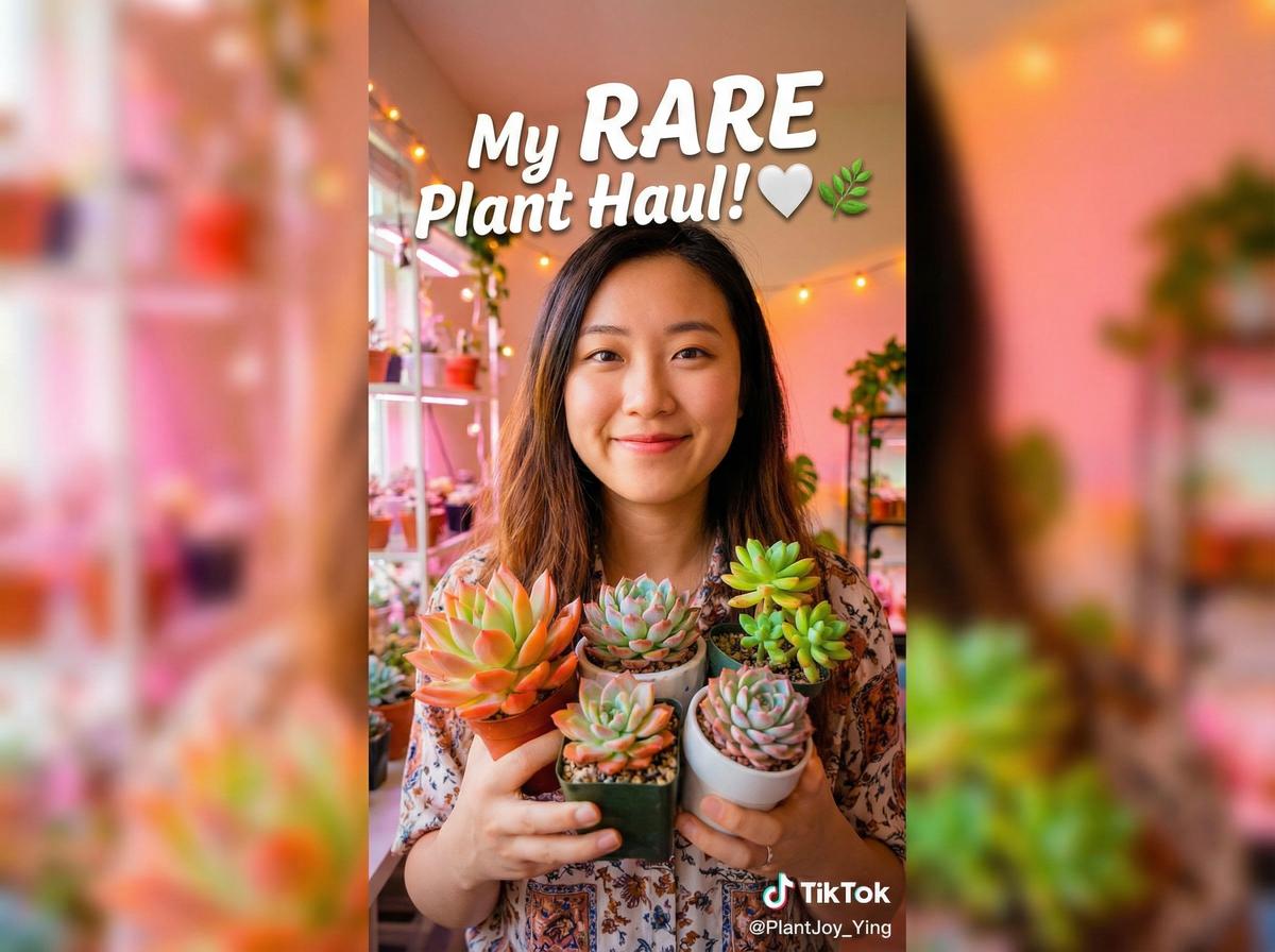 香蕉视频TikTok植物视频-稀有多肉植物收藏